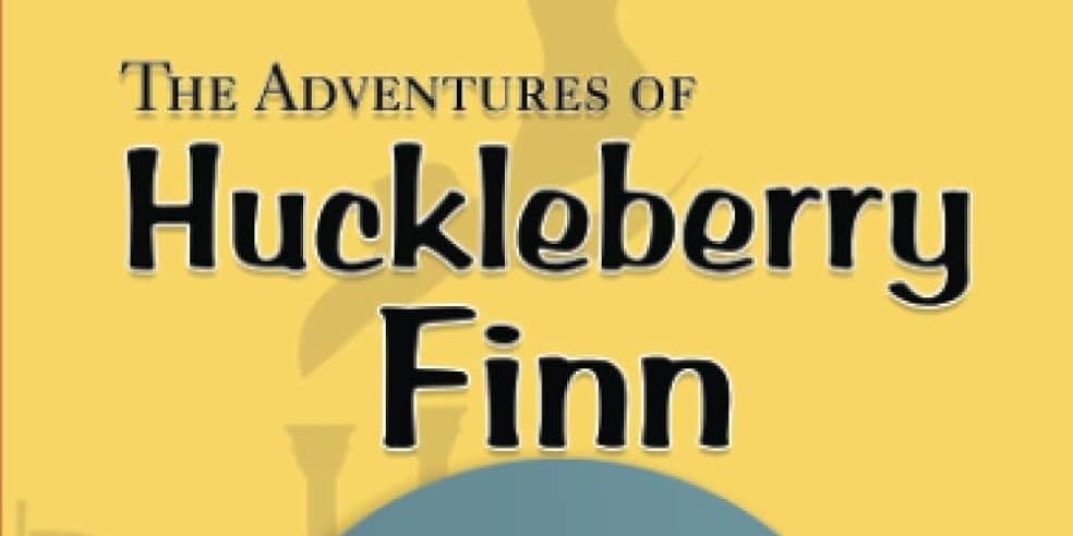 Adventures of Huckleberry Finn by Mark Twain Book Cover