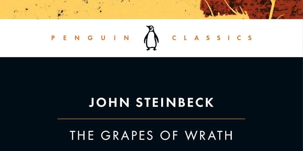 The Grapes of Wrath by John Steinbeck Book Cover